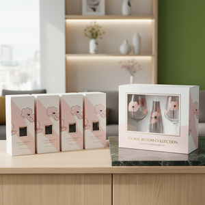 Hồng Bán Buôn Cổ Điển Quế Bột Hoa Cao Chân Rượu Vang Đỏ Ly Thủy Tinh Thiết Lập Handmade 8-Mảnh Cho Đảng Đám Cưới - Product Image 5