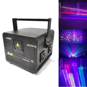 Hoạt hình quảng cáo đèn laser 5 Wát RGB đầy đủ màu sắc laser cho Câu lạc bộ DJ Disco Rèm Nước Công viên chủ đề laser hiển thị