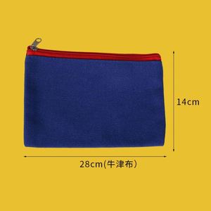 Custom Printed Logo Canvas Pouch <b>Personalised</b> Zipper <b>Top</b> Cotton Fabric Canvas Pouch Bag for Cosmetic Packaging - Product Image 5