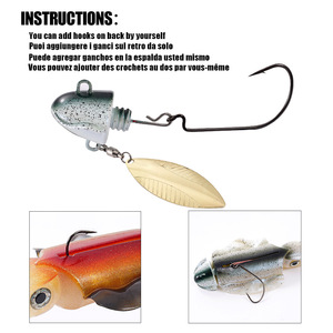 UV Luminous Bionic Squid Jig Fishing Lures 28.5cm 285g Sea Fishing Wobbler Bait Artificial Silicone Octopus Bait - Product Image 3