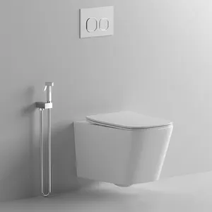 Bto Modern Sanitarios Randloze Muur Opgehangen Toiletten Kom Tankless Verborgen Watertank Een Stuk Keramisch Wallhung Toilet