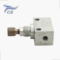 Vanne de régulation de débit GR-M5-B pour la régulation du débit d'air pneumatique avec ports M5
