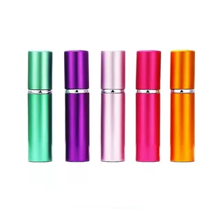 Travel Size Round 5ml 10ml Small Refillable 10 ml Empty Pocket Refill Aluminum Atomizer <strong>Perfume</strong> <strong>Spray</strong> <strong>Bottle</strong> Packaging - Product Image 5