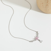 Kalung Rantai Bambu Wanita Resin Bunga Tembaga Gaya Eropa Amerika, Model Korea, Mewah Ringan, Terbaru, Laris Manis