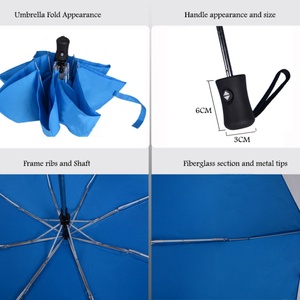SunnyKinte Luxury Automatic Retractable Foldable Three-Folding Hanging <b>Umbrella</b>-Lightweight 320g Custom Logo Promotional - Product Image 6