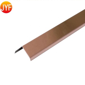 Profil de <span class=keywords><strong>carrelage</strong></span> en forme de L en céramique et acier inoxydable EL198, design personnalisé, 201, pour plinthes murales décoratives - Product Image 6