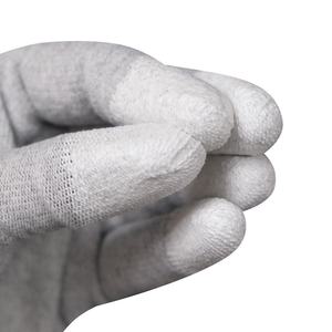 Gants antistatiques en fibre de carbone ESD, gants de travail en nylon enduits de PU pour l'électronique, les circuits imprimés, les salles blanches, les laboratoires, fabrication OEM au Vietnam, sur mesure - Product Image 3