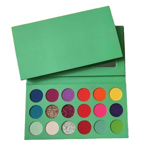Bán buôn tùy chỉnh 18 màu sắc <span class=keywords><strong>Eyeshadow</strong></span> <span class=keywords><strong>Pallet</strong></span> mịn mượt cao sắc tố màu xanh lá cây <span class=keywords><strong>Eyeshadow</strong></span> với giá thấp - Product Image 4