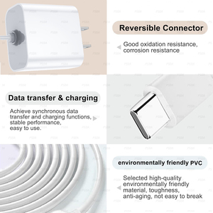 USB C สายชาร์จ PD12W สำหรับจอเด็ก vava อะแดปเตอร์มือถือหน้าจอ4ฟุต/5FT สายชาร์จสำหรับ <span class=keywords><strong>Apple</strong></span> iPhone 17 16 15 Pro - Product Image 3
