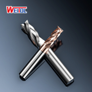 Bộ định tuyến <span class=keywords><strong>bit</strong></span> hrc55 3/4 sáo Kim Loại gia công thô cho nhôm/Thép weitol rắn <span class=keywords><strong>Carbide</strong></span> gia công thô cuối nhà máy CNC phay công cụ - Product Image 5