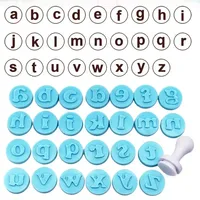 Alphabet Letter Number Press Stamp Set pour Biscuit Cookie Mold Fondant Decorating Tools