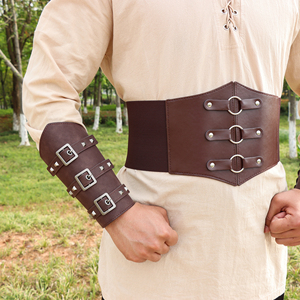 Ensemble <span class=keywords><strong>de</strong></span> ceinture large en PU style médiéval et <span class=keywords><strong>de</strong></span> protège-bras, manchette <span class=keywords><strong>de</strong></span> taille viking et <span class=keywords><strong>de</strong></span> la Renaissance pour LARP, Halloween, pirate, <span class=keywords><strong>chevalier</strong></span>, cosplay - Product Image 5