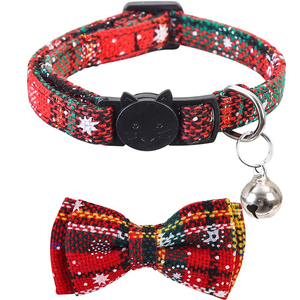 Collar de Perro Personalizado de Lujo en Poliéster, Disfraz de Esmoquin con Corbata de Moño <span class=keywords><strong>para</strong></span> Boda, Diseño a Cuadros Cómodo <span class=keywords><strong>para</strong></span> Todas las Estaciones, Día de San Valentín - Product Image 4