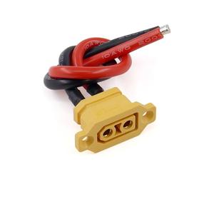 ขั้วต่อ Amass XT90E ตัวผู้ ตัวเมีย <span class=keywords><strong>สาย</strong></span> XT90 ขนาด 10AWG <span class=keywords><strong>สาย</strong></span>ซิลิโคน 90A <span class=keywords><strong>กระแส</strong></span>สูง ปลั๊กแบบติดตั้งบนแผง สำหรับโดรน RC ระบบกักเก็บพลังงาน - Product Image 1