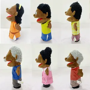 Geschichtenerzähler Puppe Familien Rollenspiel Plüsch-Handpuppen-Spielzeug Schulgeschäft Requisiten Puppenspielzeug interaktive Plüschtiere