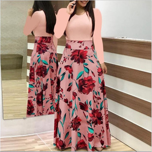 Vestidos Largos Casuales Elegantes para Mujer, Diseño Popular 2022, Novedades, Estampados, Manga Larga, Talla Grande - Product Image 4