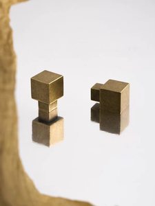Bestseller Massive Antike Messing-Schrankknöpfe Bronze-Schubladengriffe Quadratische Kommode Schrank Möbelknöpfe - Product Image 1