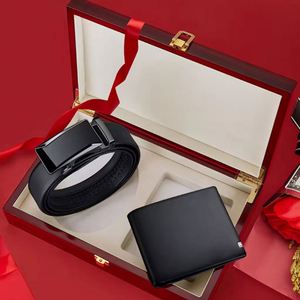Conjunto de Regalo para Hombre 2025, Moda Masculina, Día de San Valentín, Día del Padre, Conjunto de Cartera y Cinturón Personalizados para Entornos de Negocios - Product Image 1