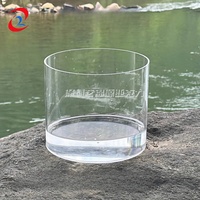 Klarer Zylinder Acryl Aquarium Aquarium Acryl Boxen Rund zylinder Rohr behälter