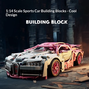 Compatible con el Control Remoto, Coche Deportivo de Ensamblaje, Juguete de Construcción de Plástico ABS, Coche de Carreras 1-14 <span class=keywords><strong>Bugatti</strong></span> - Product Image 2