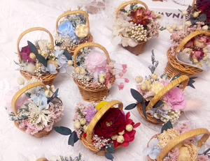 O-061 Offre Spéciale mariage décor à la maison Mini panier de <span class=keywords><strong>fleurs</strong></span> conservées <span class=keywords><strong>Bouquet</strong></span> de <span class=keywords><strong>fleurs</strong></span> <span class=keywords><strong>séchées</strong></span> et de plantes - Product Image 5