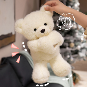 Soffice orsacchiotto <span class=keywords><strong>di</strong></span> peluche marrone che tiene il cuore con sciarpa giocattoli <span class=keywords><strong>di</strong></span> peluche <span class=keywords><strong>di</strong></span> san valentino animali imbalsamati - Product Image 3
