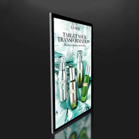A1 A2 A3 A4 Boîte Lumineuse Ultra-Mince, Cadre d'Affiches en Verre Trempé pour Menus de Restaurant, Caissons Lumineux Publicitaires LED, Affiches de Cinéma LED