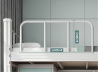 Lit superposé en métal pour dortoir étudiant avec casier, lits superposés pour adultes avec bureau