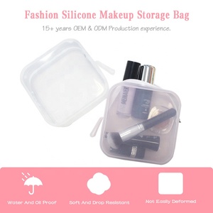 Borsa da viaggio <span class=keywords><strong>in</strong></span> <span class=keywords><strong>silicone</strong></span> per cosmetici, grande, da appendere, con chiusura a zip, colore scuro - Product Image 5