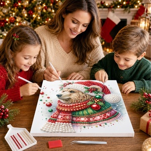 Kit de Peinture Perlée DIY Ours, Jouets de <span class=keywords><strong>Dessin</strong></span>, Tableaux Muraux, Décoration de Noël, Fournitures d'Artisanat, Cadeaux de Noël, Prix de Gros Usine - Product Image 3