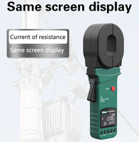 Testeur de courant à pince certifié CE 0,01~500 Ohm 0~20A, instrument de détection électrique anti-interférence pour boucle de fuite, pour test OEM
