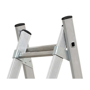 Échelle télescopique pliante en aluminium à double fonction, design moderne, longueur personnalisable, certifiée EN131 pour usage extérieur - Product Image 2