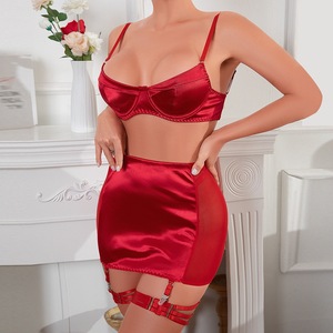 New Tassel Temptation Intimate Lingerie Sheer Mesh Lace With Crisscross Back Straps Stockings Lenceria Para Mujer Nightgown - Product Image 3