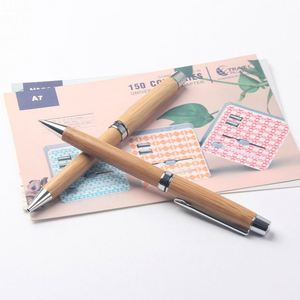 Stylo à bille personnalisé en bambou écologique de luxe pour hôtel, bureau, école, cadeau - Product Image 1
