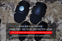 HAN WILD Grenouille Costume Genouillères Coudières Tactique Coussinets Genouillères Ensemble de Protection