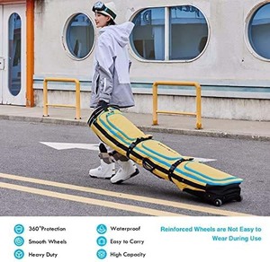 Échantillon gratuit Sac de rangement pour snowboard en néoprène de haute qualité portable pour les sports d'hiver en plein air, le ski et les voyages, grande capacité - Product Image 2