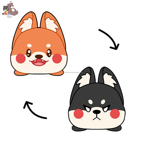 Peluche Personalizado Kawaii de <span class=keywords><strong>Shiba</strong></span> <span class=keywords><strong>Inu</strong></span>, Juguete de Peluche Suave y Esponjoso de Corgi para Niños, Regalo OEM Disponible, Juguete Unisex para Niños - Product Image 1