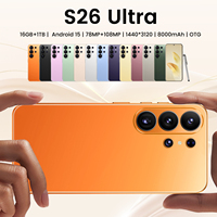 S26 ULTRA 5G, Teléfono Inteligente con CPU Deca-Core, Cámara Trasera de 108MP, Pantalla HD, en Francés, Español e Inglés, Teléfono Móvil Tecno Económico, Venta en Línea