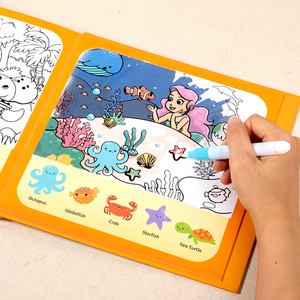 Peinture à l'<span class=keywords><strong>eau</strong></span> Graffiti silencieux pâte livre enfants Animal trafic Cognition répété Graffiti <span class=keywords><strong>eau</strong></span> peinture carte éducation précoce jouets - Product Image 4