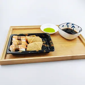 Dùng một lần Pet nhựa lấy đi Nhật Bản Sushi khay thực phẩm Sushi hộp