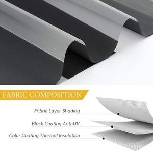 Persianas <span class=keywords><strong>de</strong></span> cebra inalámbricas motorizadas, <span class=keywords><strong>ventanas</strong></span> francesas, parasol enrollable <span class=keywords><strong>de</strong></span> parada libre, persianas opacas <span class=keywords><strong>de</strong></span> doble capa con aislamiento térmico - Product Image 4