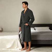 Factory Cotton Terry Bathrobe Hotel Spa Collection Soft Absorbent Quick Robe With Hood Unisex Luxury Bathrobe Custom Logo