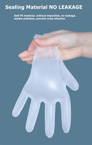 Voedsel Veiligheid Beschermende Transparante Composteerbare Wegwerp Pe Handschoenen Schoonmaken Hdpe Handschoenen Plastic Polyethyleen Handschoenen - Product Image 2