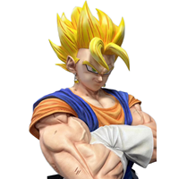 Buste en fibre de verre grandeur nature GK, statue en résine de Goku inspirée de l'anime japonais, comme cadeau de collection