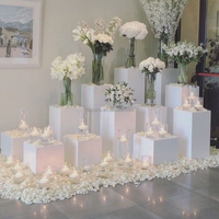 ZKAI Présentoir en PVC acrylique populaire pour gâteaux de mariage et événements – Socles de table pour décorations de mariages et événements