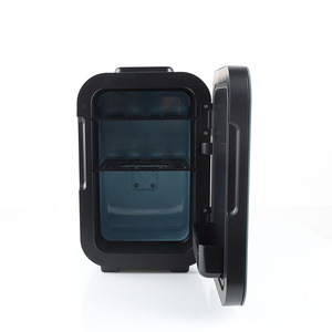 China Mini <span class=keywords><strong>nevera</strong></span> 8L agujero negro pantalla coche Frdige <span class=keywords><strong>para</strong></span> cafetera Hotel pequeño refrigerador - Product Image 5