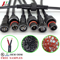 موصل كابل LED ذكر وأنثى من JYX OED/ODM مقاوم للماء IP68 من PVC 16AWG 2-8Pin لتركيب إضاءة LED الخارجية للسيارات