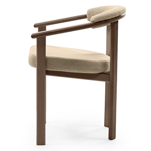 <span class=keywords><strong>Chaise</strong></span> de <span class=keywords><strong>salle</strong></span> à <span class=keywords><strong>manger</strong></span> moderne de style médiéval, finition noyer, revêtement en tissu, structure métallique robuste, durable avec garantie d'un an - Product Image 4