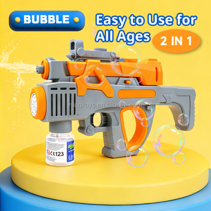Vente en gros de jouets pistolets à bulles <span class=keywords><strong>2</strong></span> en 1 pour l'extérieur avec 50 ml de liquide à bulles, jouets de jeu, pistolet à bulles pour enfants - Product Image 5