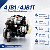 Moteur de véhicule diesel ISUZ 4JB1 4JB1T, refroidi par eau, 3600 tr/min, 4 cylindres, 4 temps, injection directe, 2,8 L, EPA Tier 2, pick-up, SUV